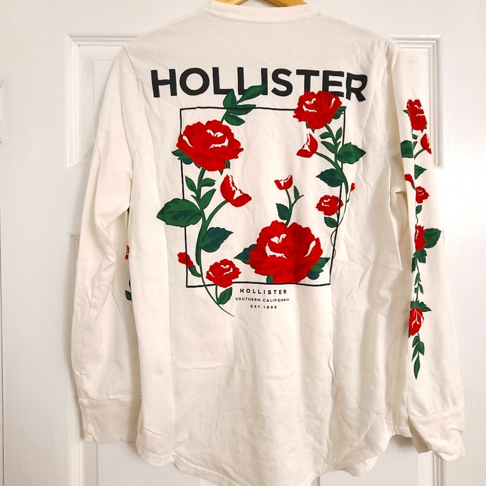 Floral graphic long sleeve tee